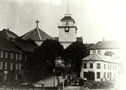 Arendals 2. kirke, reist 1836 som åttekantkirke etter forbil