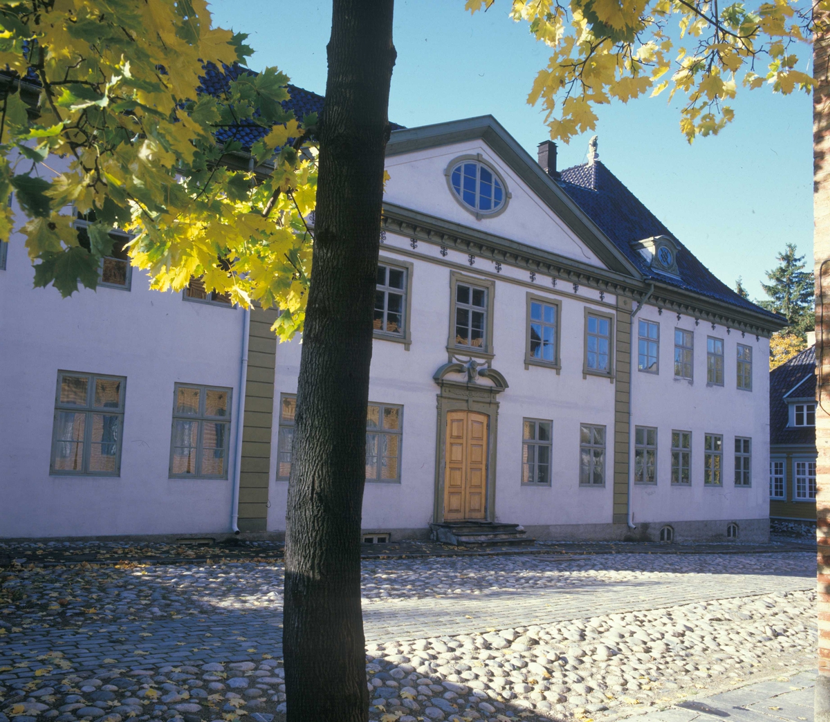 Collettgården, Kirkegata 15 , Oslo bygning nummer 216 i Gamlebyen på Norsk Folkemuseum.