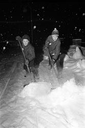 Snømåkere fra Eiksmarka, Bærum januar 1965.