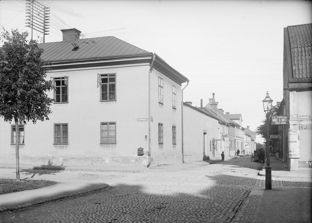 Övre Slottsgatan - S:t Olofsgatan, Fjärdingen, Uppsala 1901 - 1902