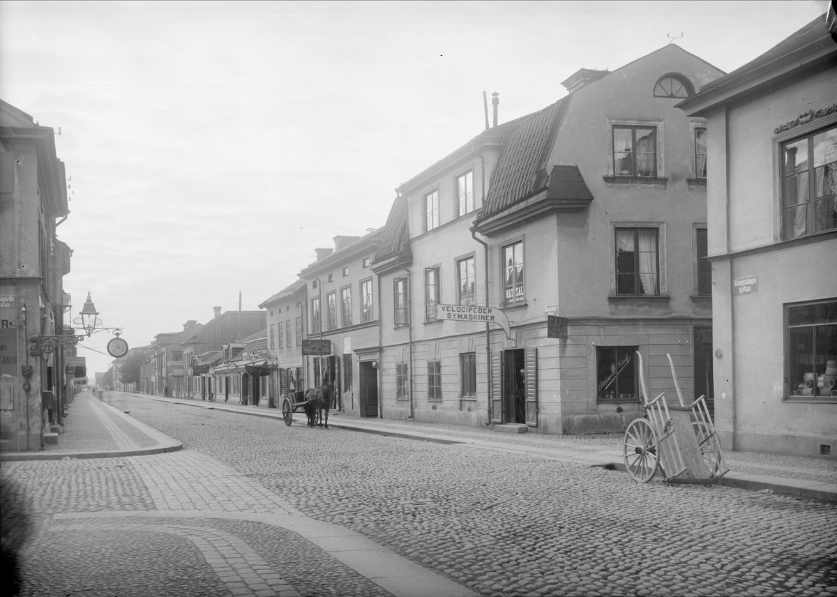 Kungsängsgatan och nuvarande Bangårdsgatan, Kungsängen, Uppsala 1901-1902