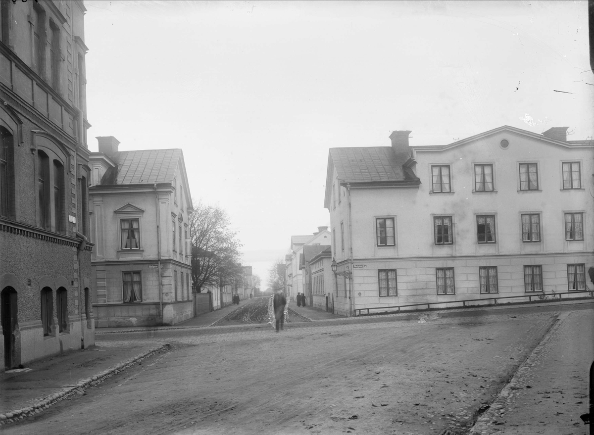 Götgatan - Skolgatan, Luthagen, Uppsala 1908