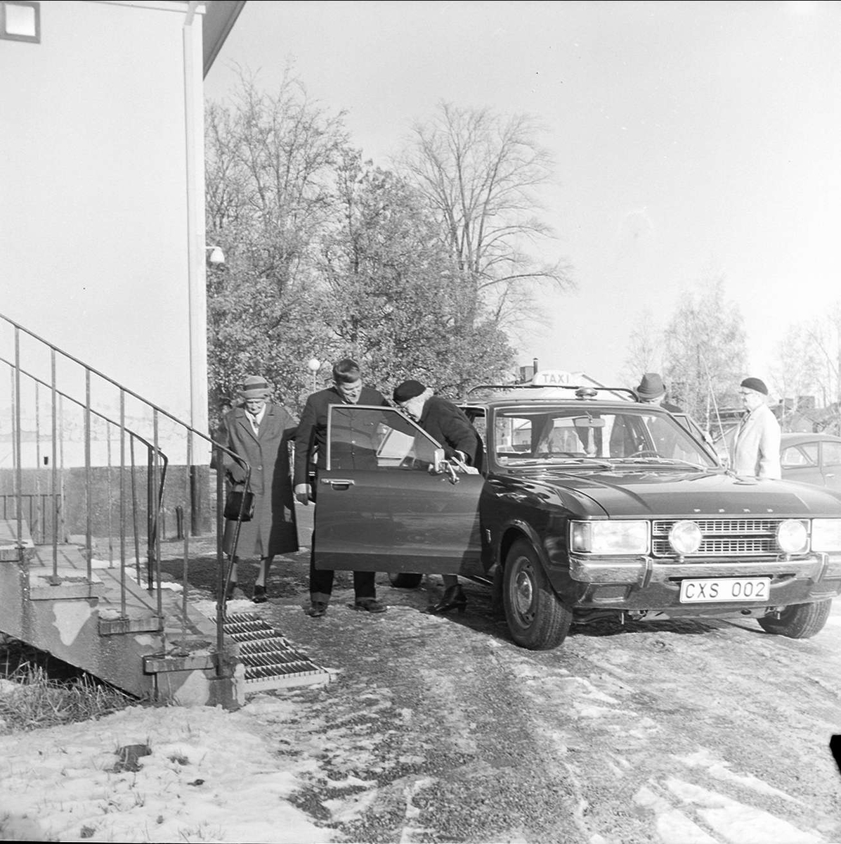 Söderfors pensionärsförening har samkväm i gamla skolan, Söderfors bruk, Uppland oktober 1972