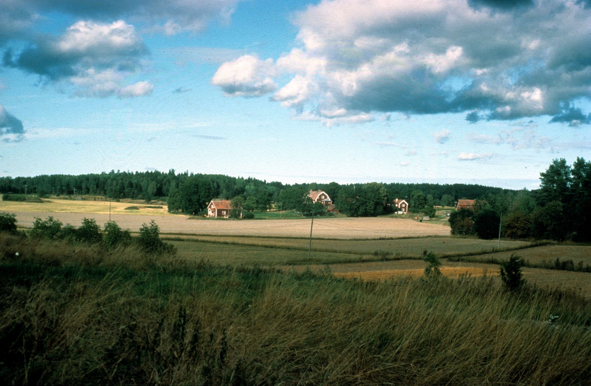 Landskapsvy med Länna prästgård, Länna socken, Uppland 1983