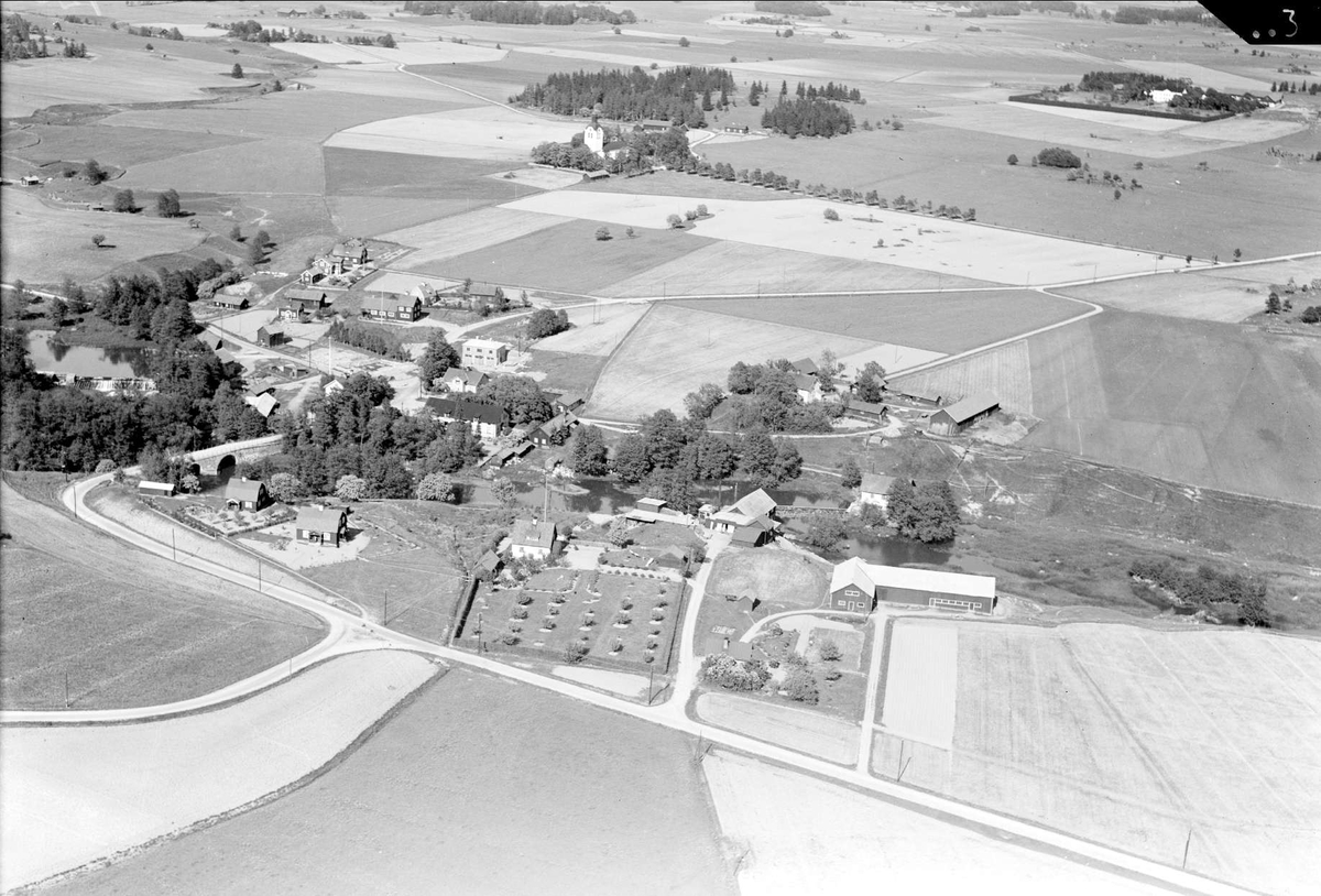 Flygfoto över Bredsdal, Breds socken, Uppland 1936