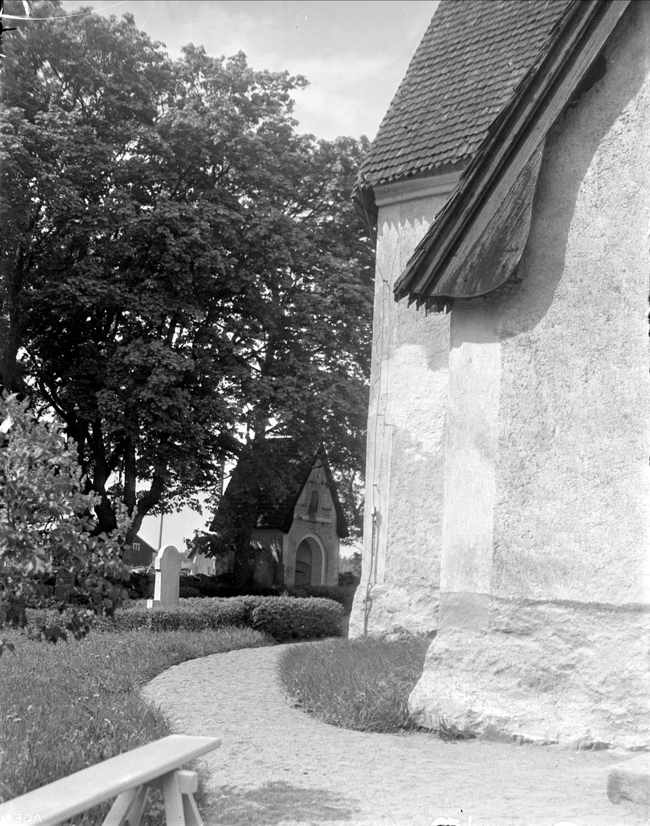 Viksta kyrka, Viksta socken, Uppland 1935