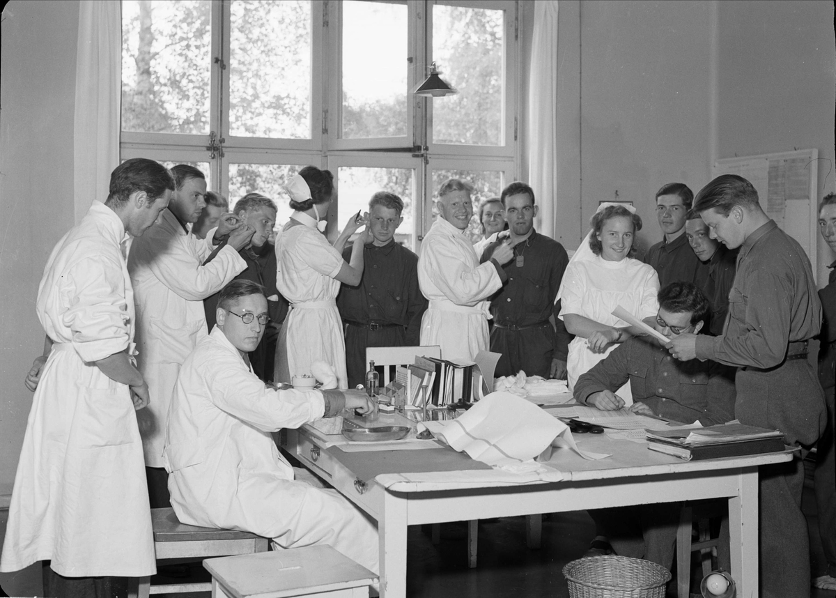 Hälsokontroll av soldater, Uppsala 1940