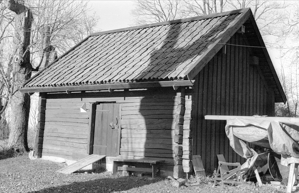 Bod/magasin, Prästgården, Gamla Uppsala, Gamla Uppsala socken, Uppland 1978