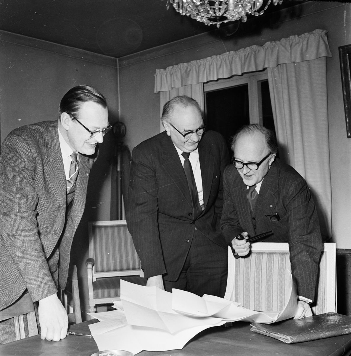 Västmanlands-Dala nations byggnadskommitté, Uppsala mars 1958