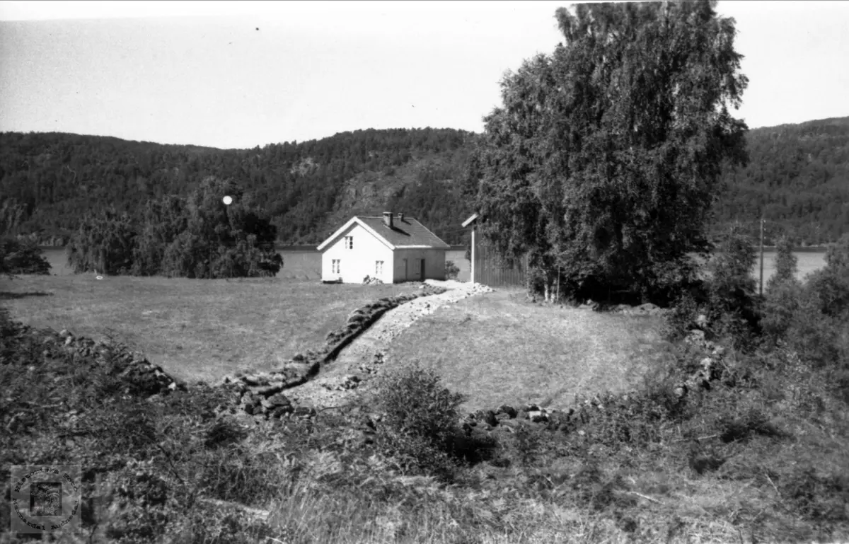 Gamlehuset på "Monen", Øygarden Ågedalstrand i Bjelland senere Audnedal.
