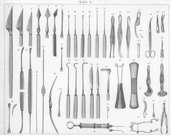 Kirurgiinstrumenter fra Leiters katalog, Wien 1879, Tafel 5
