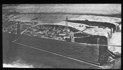 Dias, tegning. Niagara, tunnellen ved kraftoverføringsanlegg