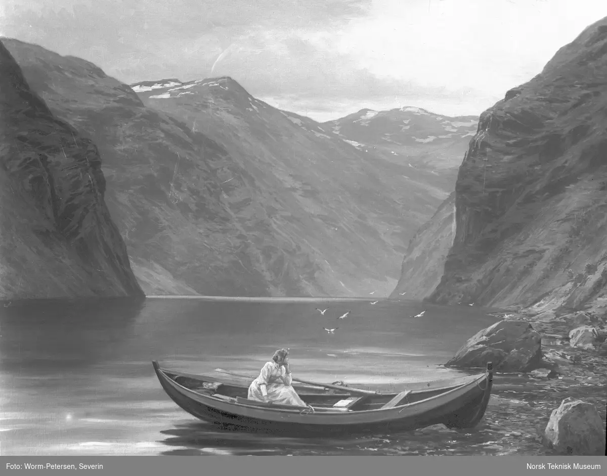 Maleri, Geirangerfjord av Peters