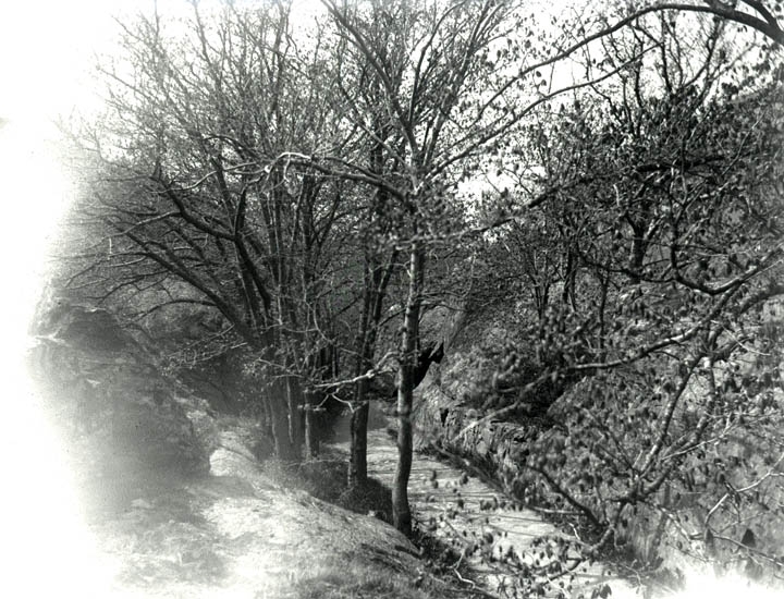 Vägen till S:t Erik, vägen till Svartedammen, våren 1926.