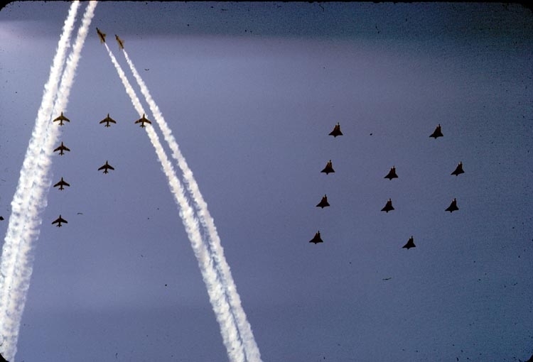 Uppvisningsflygning med J 35 Draken ur Skånska flygflottiljen (F 10), Ängelholm