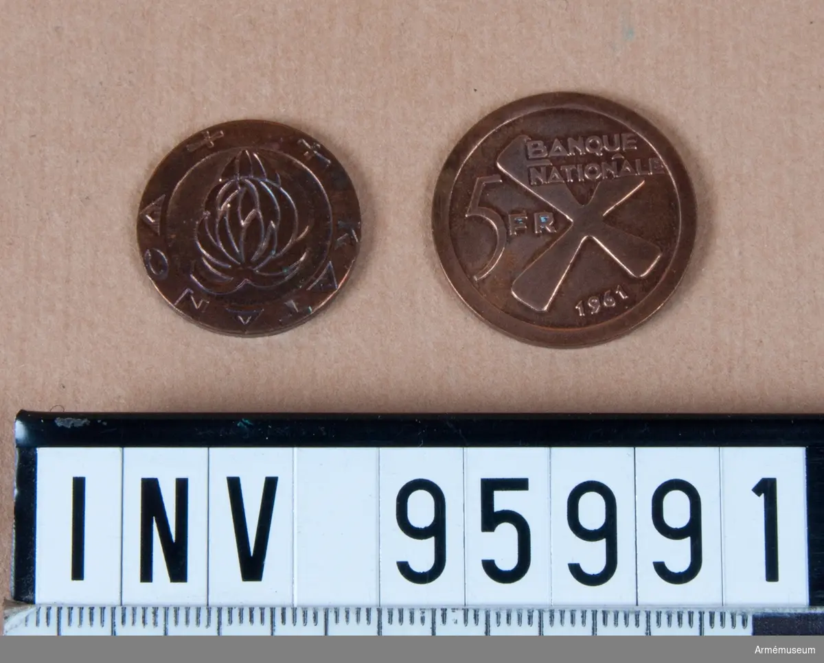 Katangesiska mynt utgivna 1961