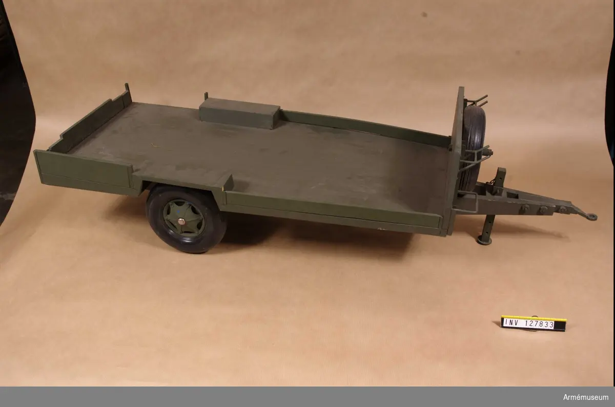 Modell av släpvagn