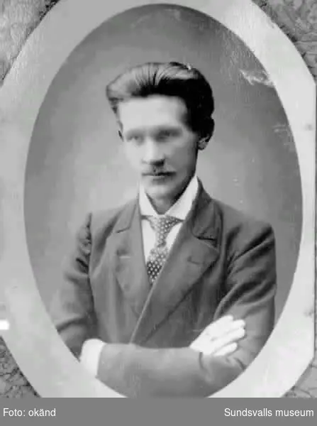 Sågverksarbetaren och författaren Karl Östman(1876-1953).