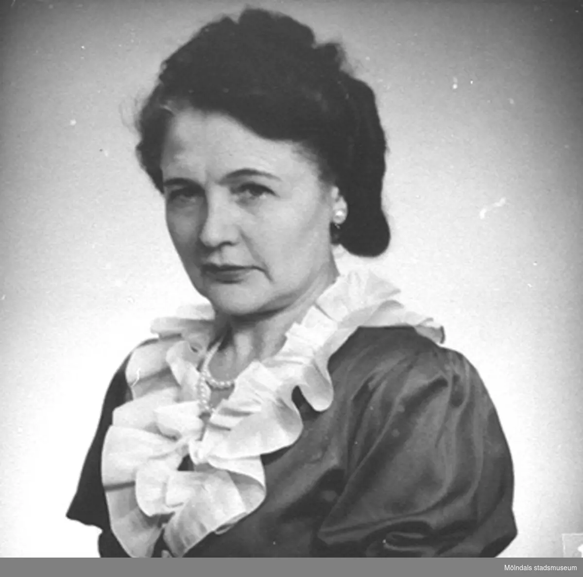 Karin Hasselberg (1903 - 1996), 1940-tal. Hon började arbeta på Stretereds skolhem 1924 och slutade på 1960-talet.