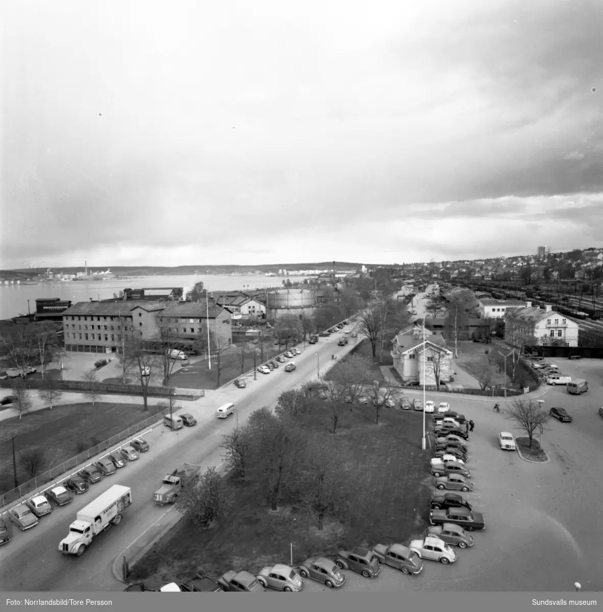Utsikt över Sundsvalls centralstation.