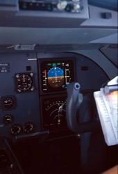 Lufthavn. Kontrollpanel i cockpit, Fokker 70 PH-KZA fra KLM