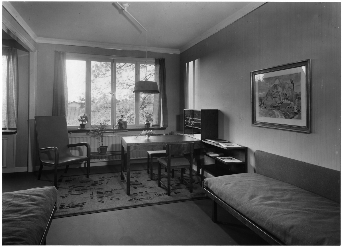 Stockholmsutställningen 1930
Hall 35, HSB:s utställning: lägenhet 1, rum.