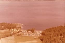 campingplass, vann, trær, jorder, telt, strand,