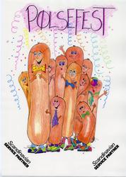 Illustrert aftenmeny fra Statfjordfeltet.

"Pølsefest"

