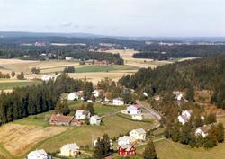Flyfoto av Holsøåsen i Rakkestad.