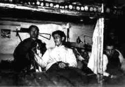 "Skauguttleiren" ved Elgtjenn 2. verdenskrig. Interiør fra e