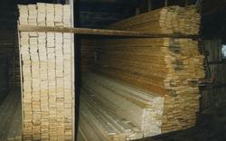 Trelastbeholdningen ved Spillumbruket 22.-23. november 1986.