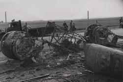 Nederlandsk Fokker G1a jagerfly, nr 360, Satt i brann av ned