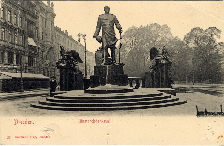 Tryckt text på bilden: "Dresden. Grosser Garten Blumenbeet am Palis".