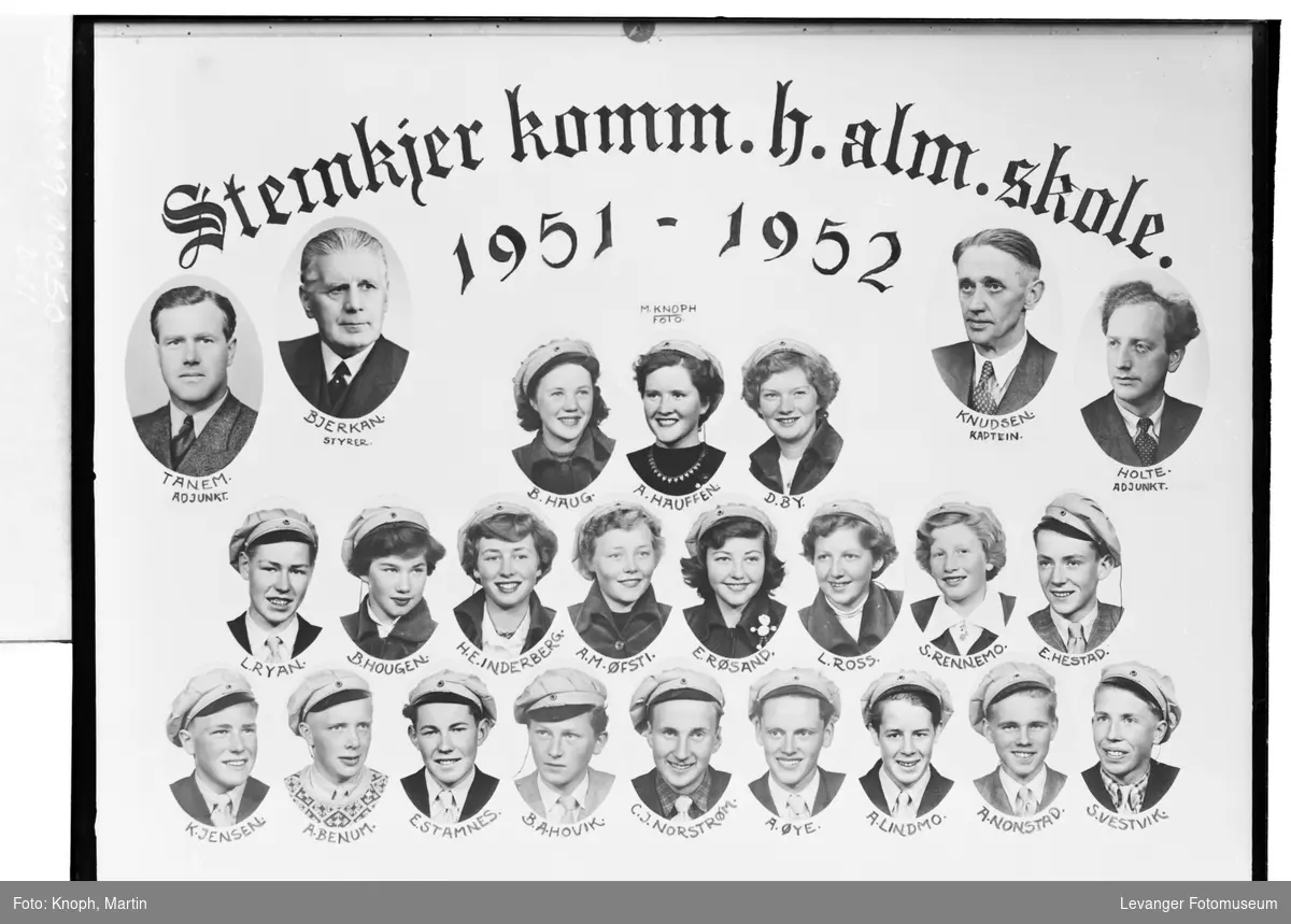 Steinkjer komm. h.alm. skole 1951-52