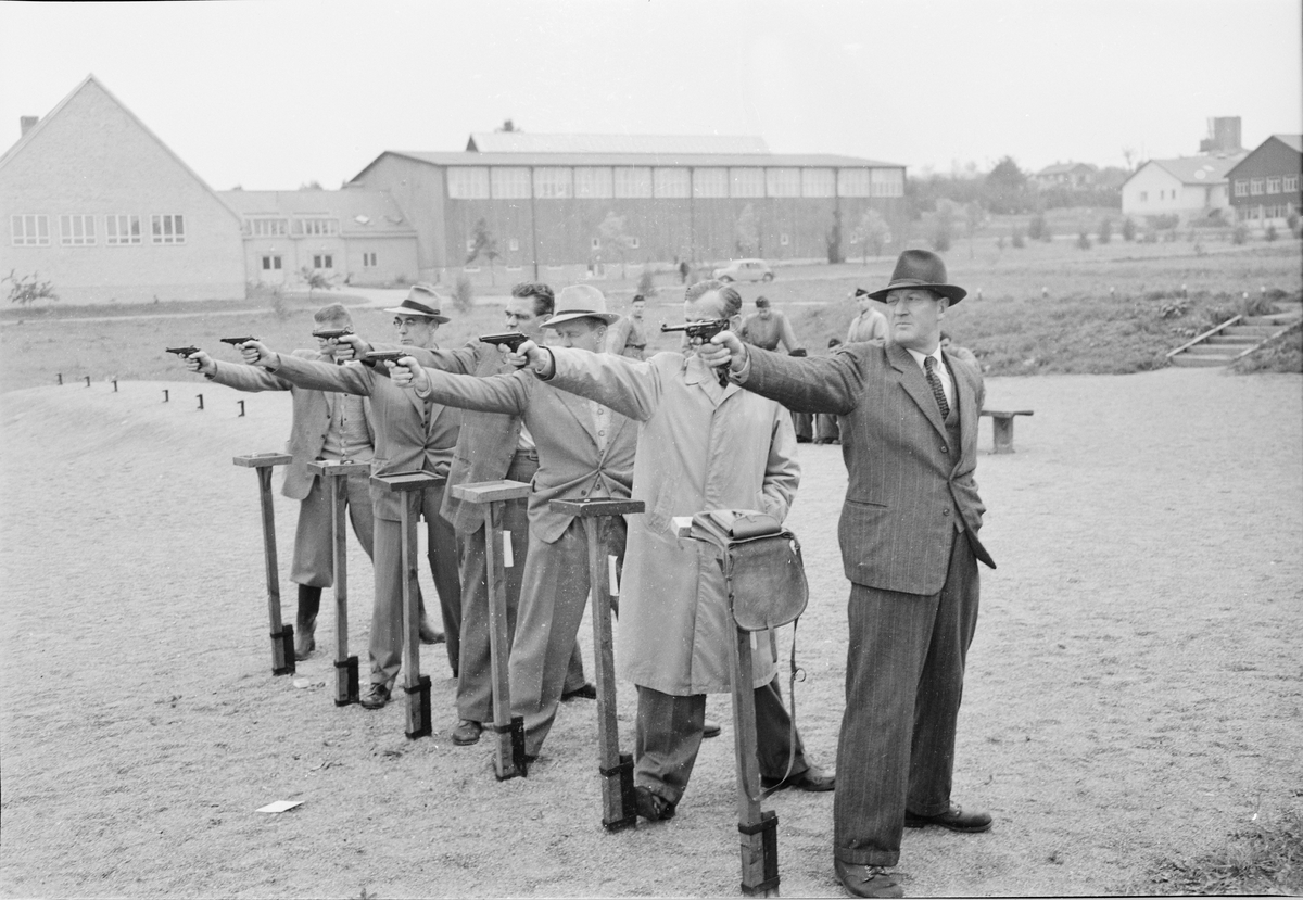 Polisen - pistolskytte, Uppsala september 1951