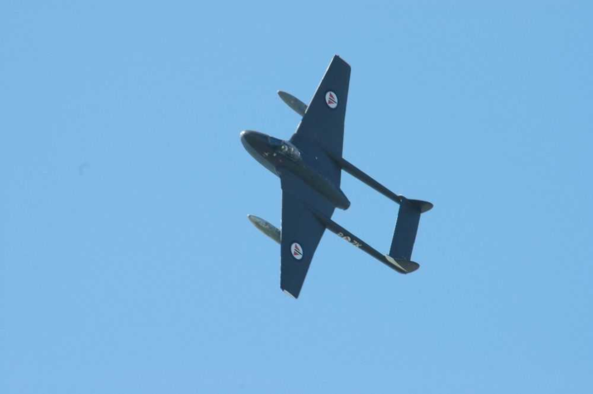 Ett fly i lufta. De Havilland Vampire MK52. 