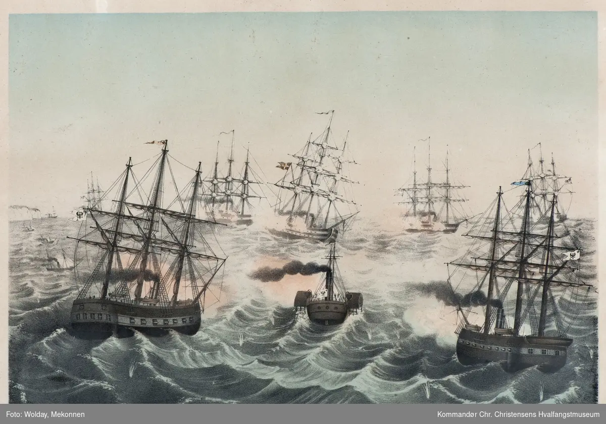 Seegefecht bei Jasmund 17 Marz 1864