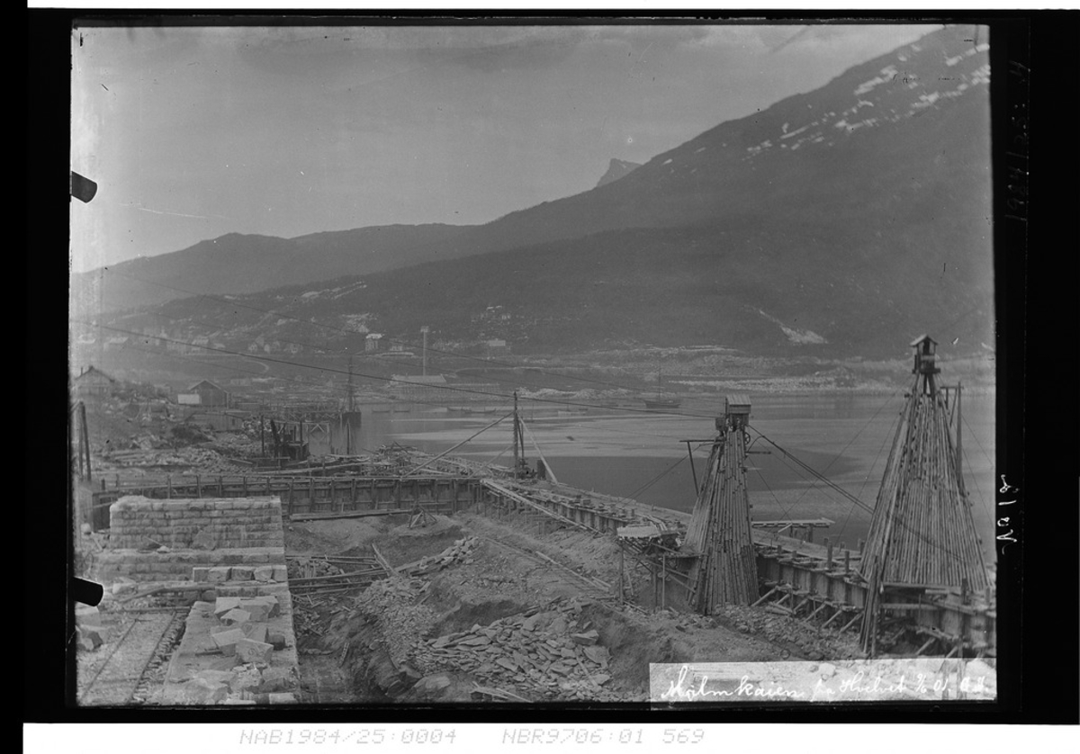 LKAB, Narvik. Malmkaia. 1901.
