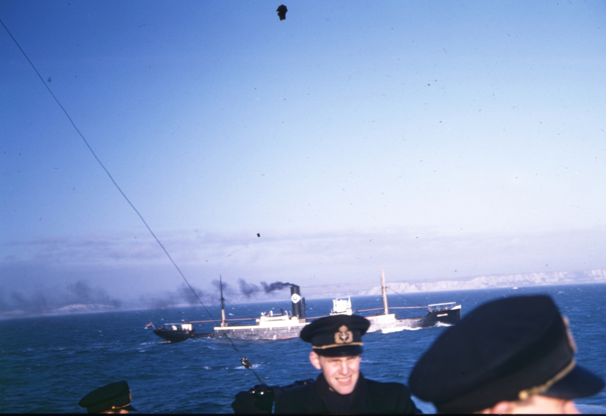 Besättning ombord kryssaren Gotland 1951.