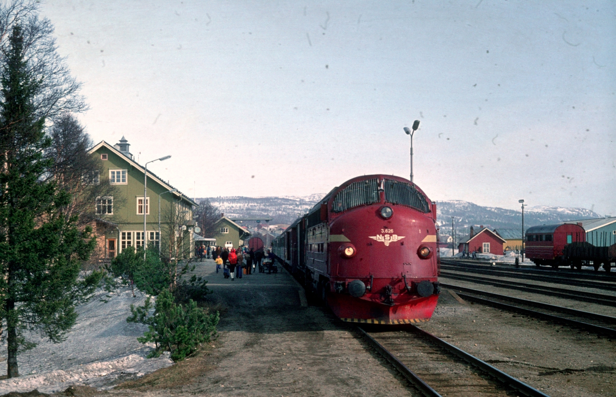 Dagtoget Oslo Ø - Trondheim, Ht 301, på Røros.