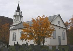 Kåfjord kirke i september 2004