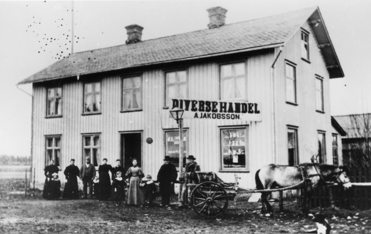 A. Jabobssons Diversehandel, torget.  Mellerud