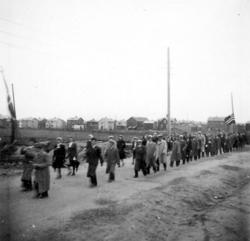 Frigjøringsdagene i Bodø etter krigen 1940 - 1945. Mange per