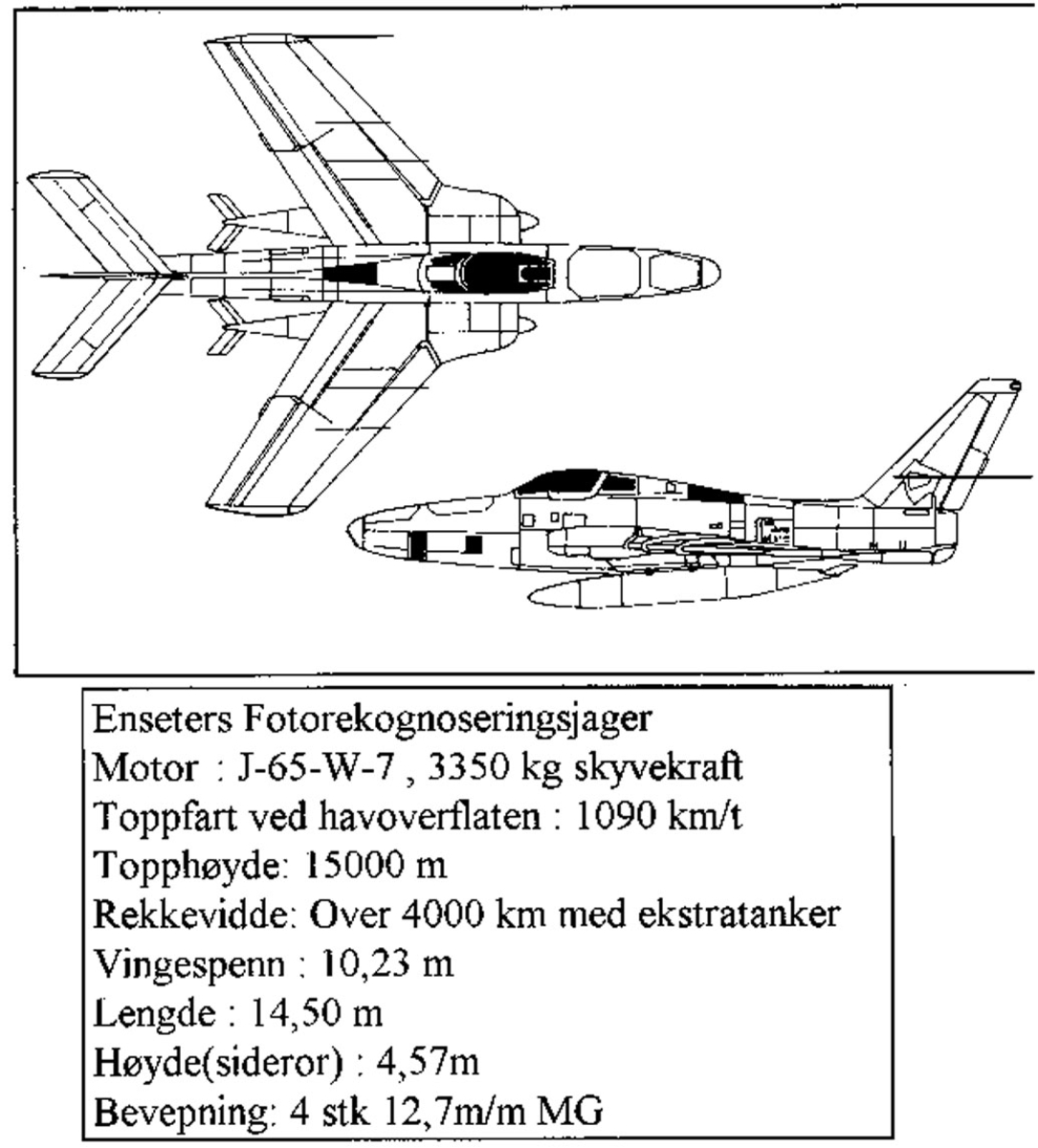 Treplanskisse, Republic F-84F Thunderflash.