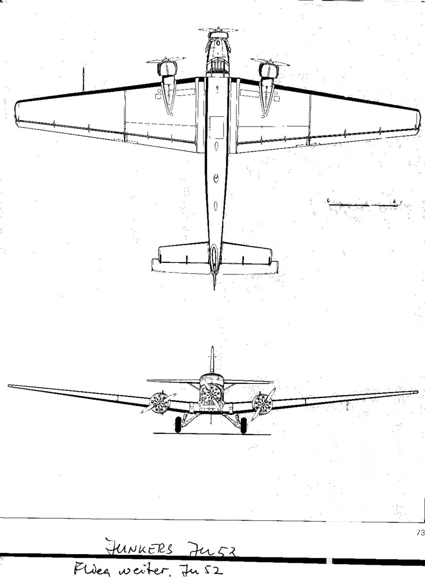 Treplanskisse, Junkers JU-52