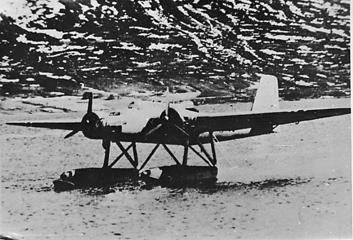1 fly på havoverflata, He 115 A-2.