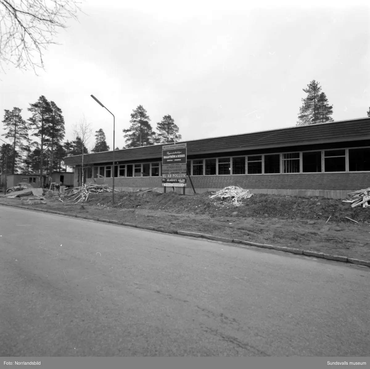 Bygge vid Södra Allén, Skogsbrukets datacentral.