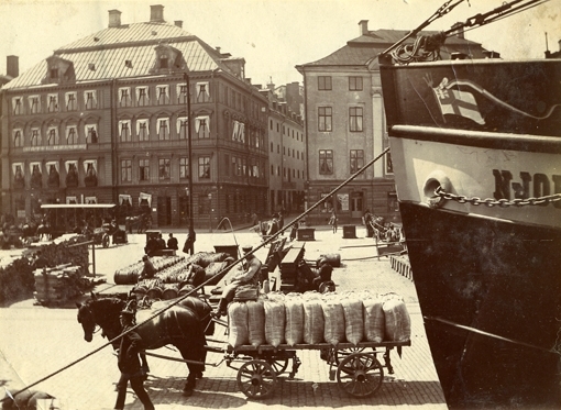 Skeppsbron, 1890-talet, Stockholm.