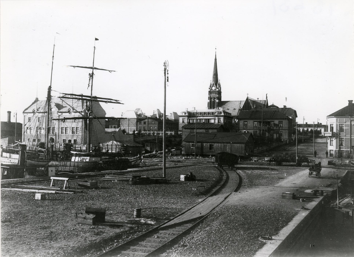 Luleå hamn på 1890-talet.