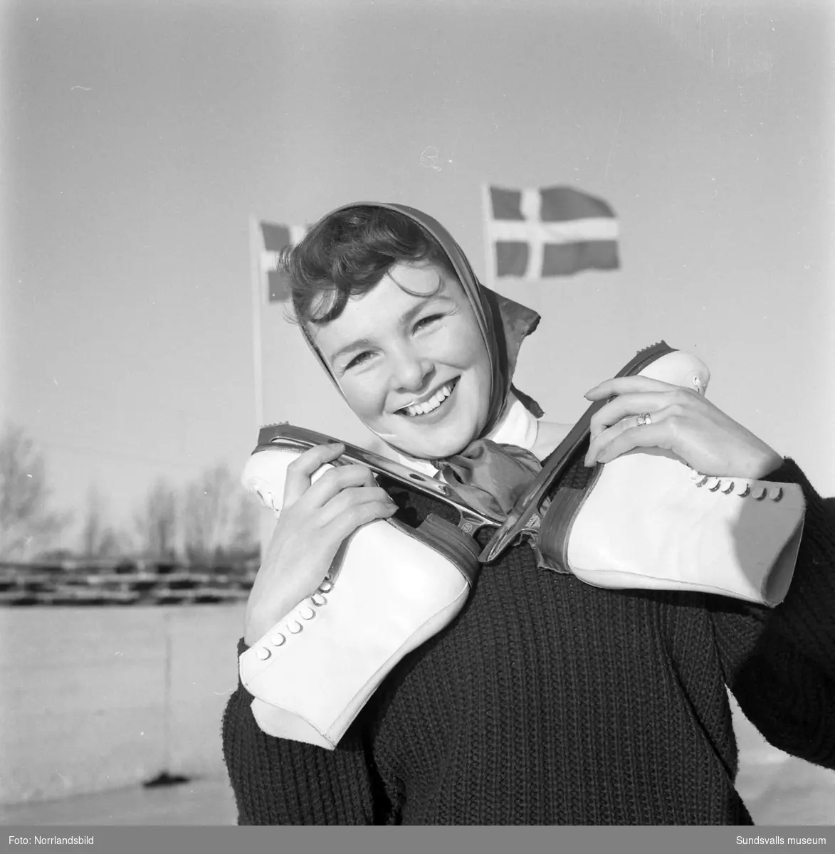 Konståknings-SM på Heffnersplanen i Skönsberg där hemmaåkaren Ulla Nedegård tog brons.